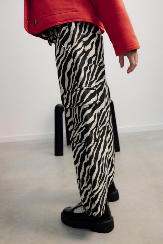 Dakota Trouser Zebra Print