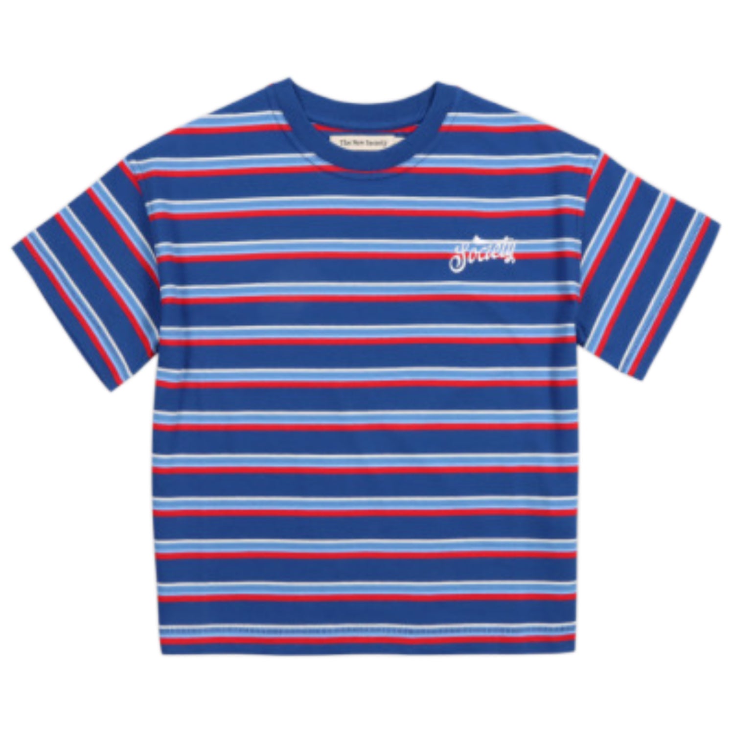 Ciclan T-Shirt Deep Sea Blue Mini Stripes
