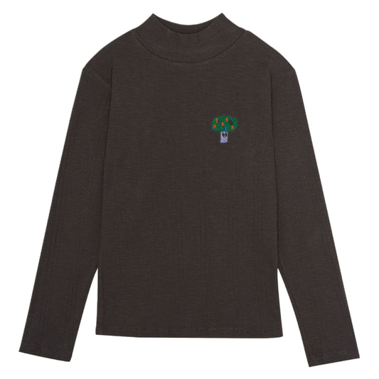 Grey Turtle Neck T-shirt