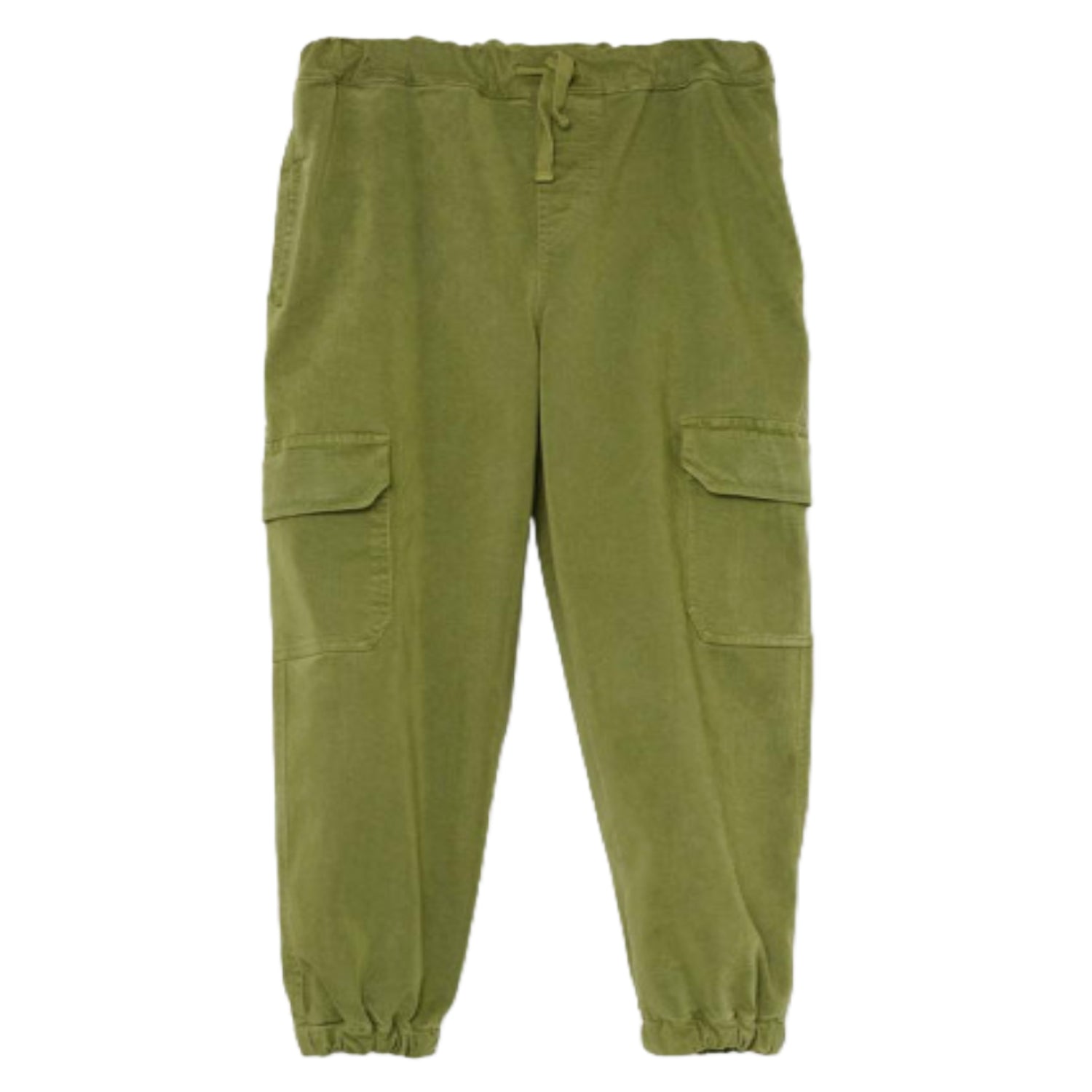 Brushed Twill Green Cargo pants