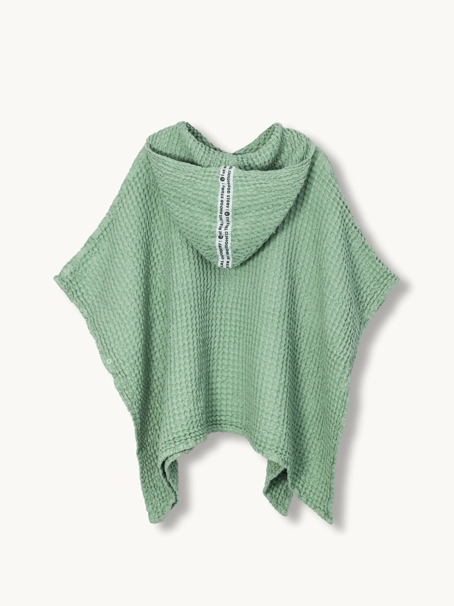 Sage Linen Waffle Poncho