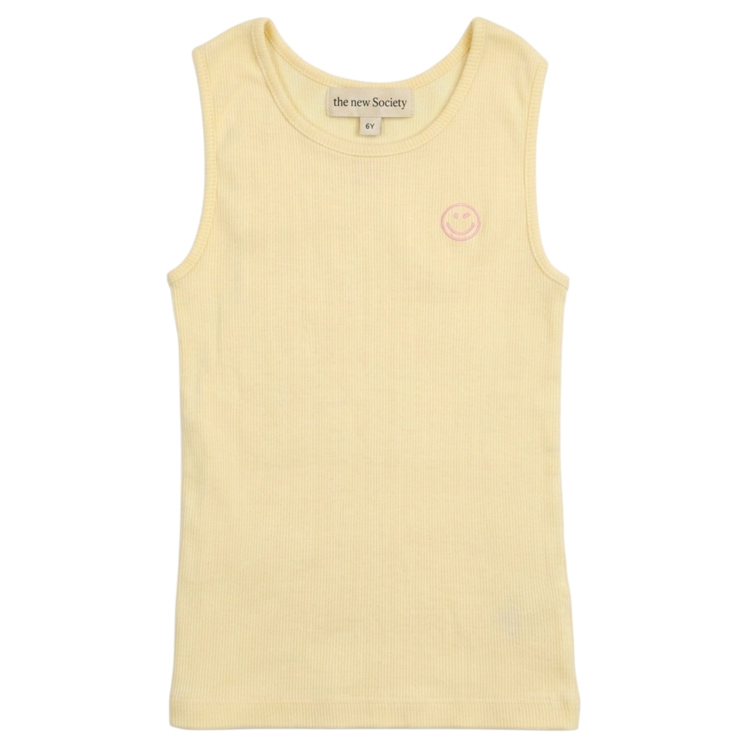 Smiley Tee Soft Lemon