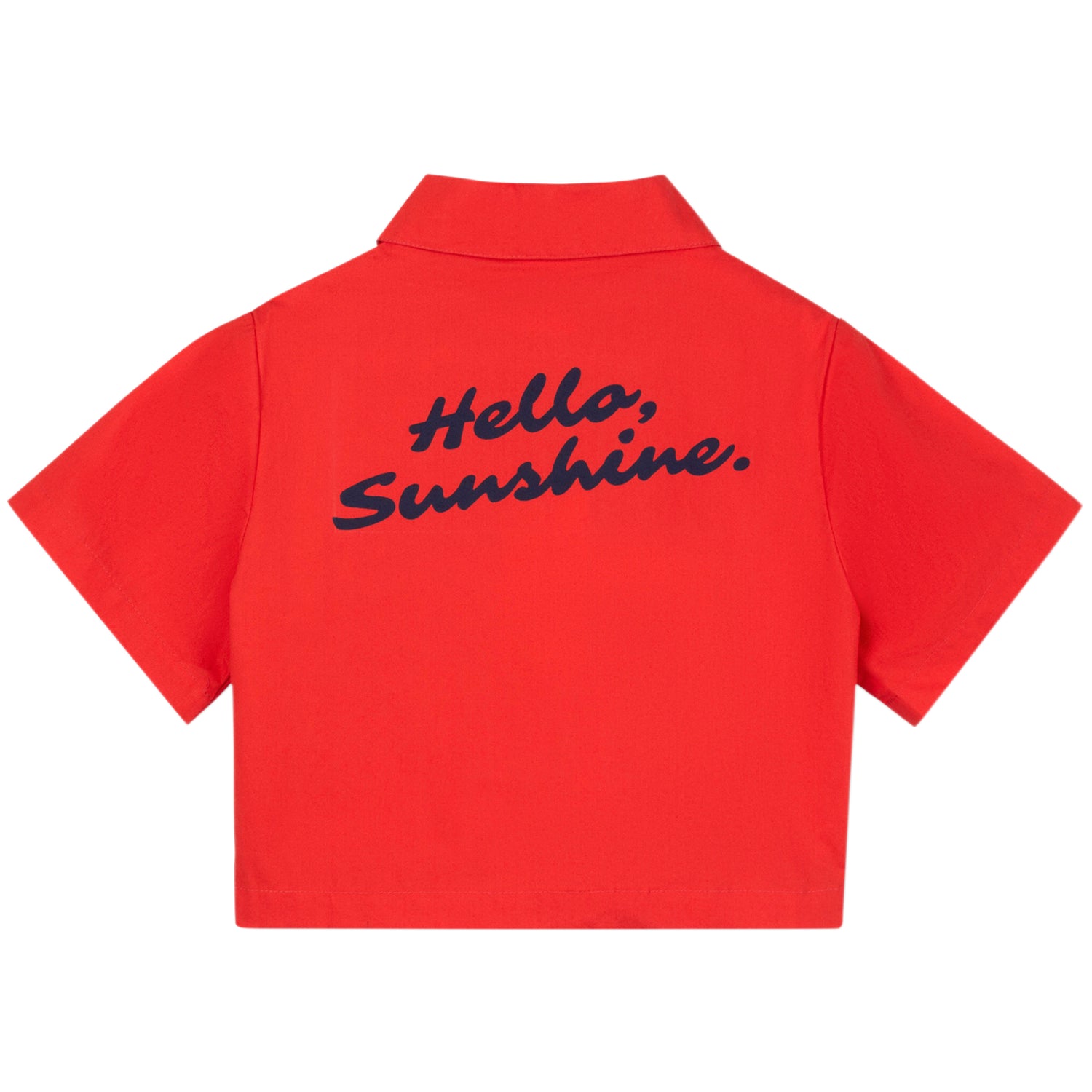 Red Cropped Day Shirt
