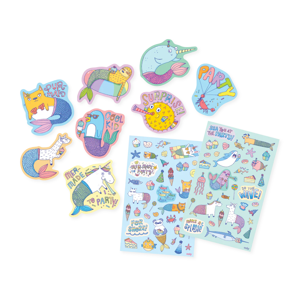 Mer-Made to Party Scented Stickers