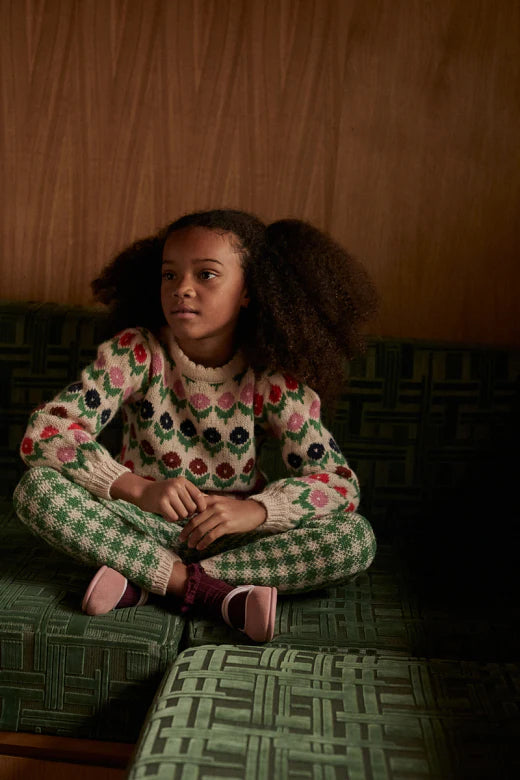 Gingham Green Knit Pant