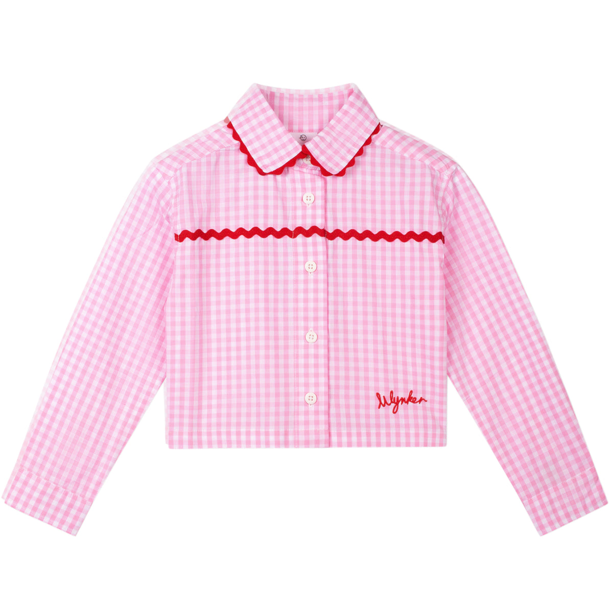 Gingham Pink Cropped Shirt