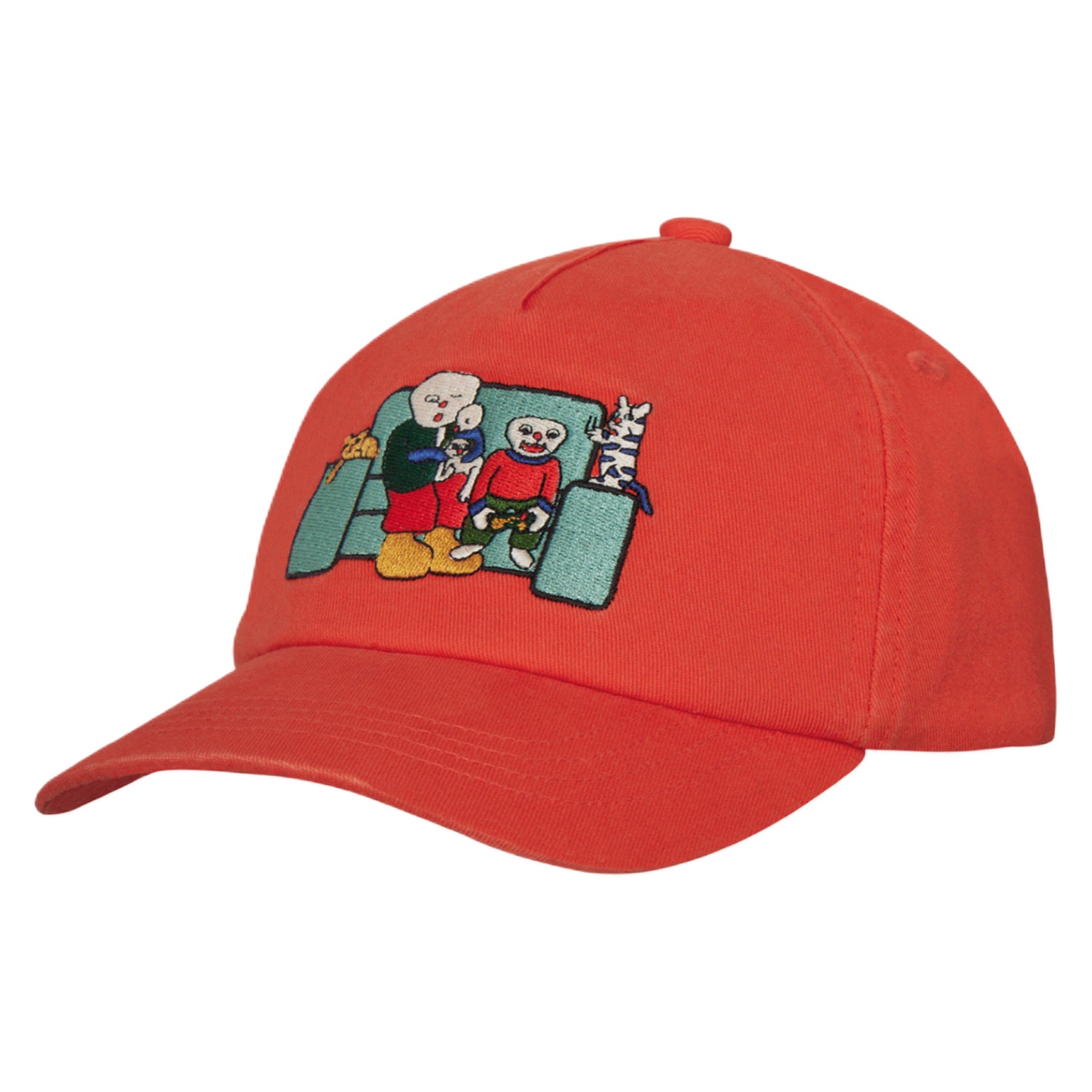 Family On The Couch Kids Cap