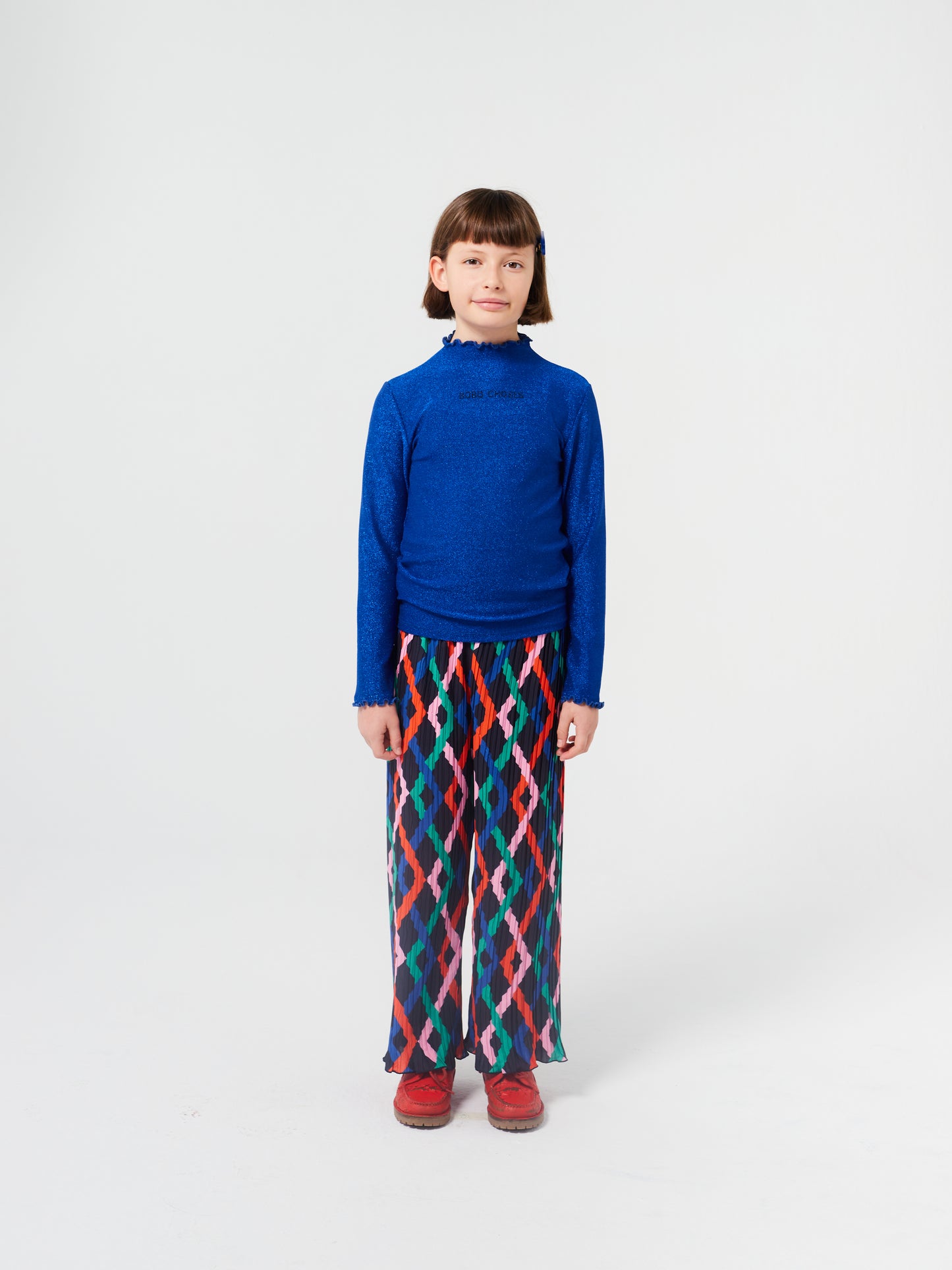 Multicolor Garland pleated flared pants