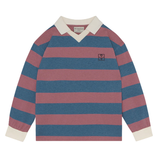 Purple and Blue Stripes Polo