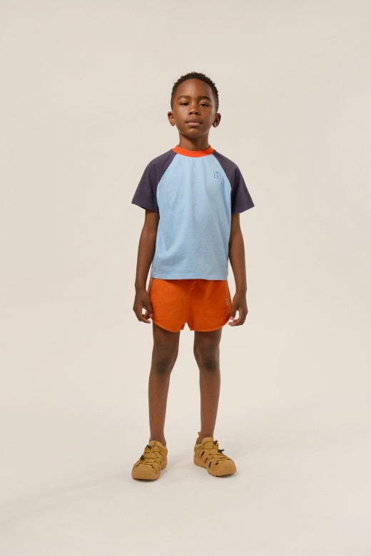 Color Block Blue Kids Tshirt