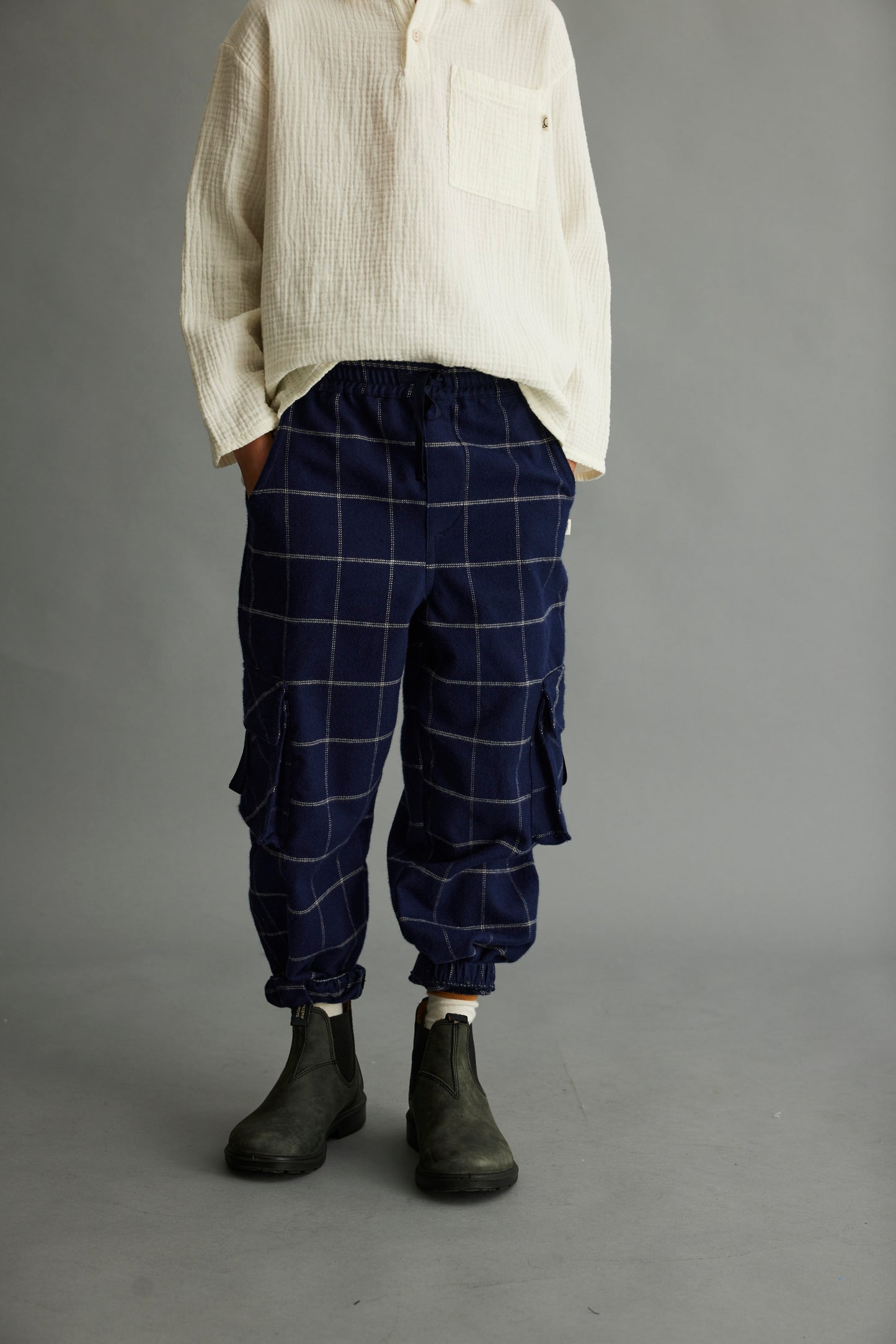 Tobia Plaid Flannel Navy