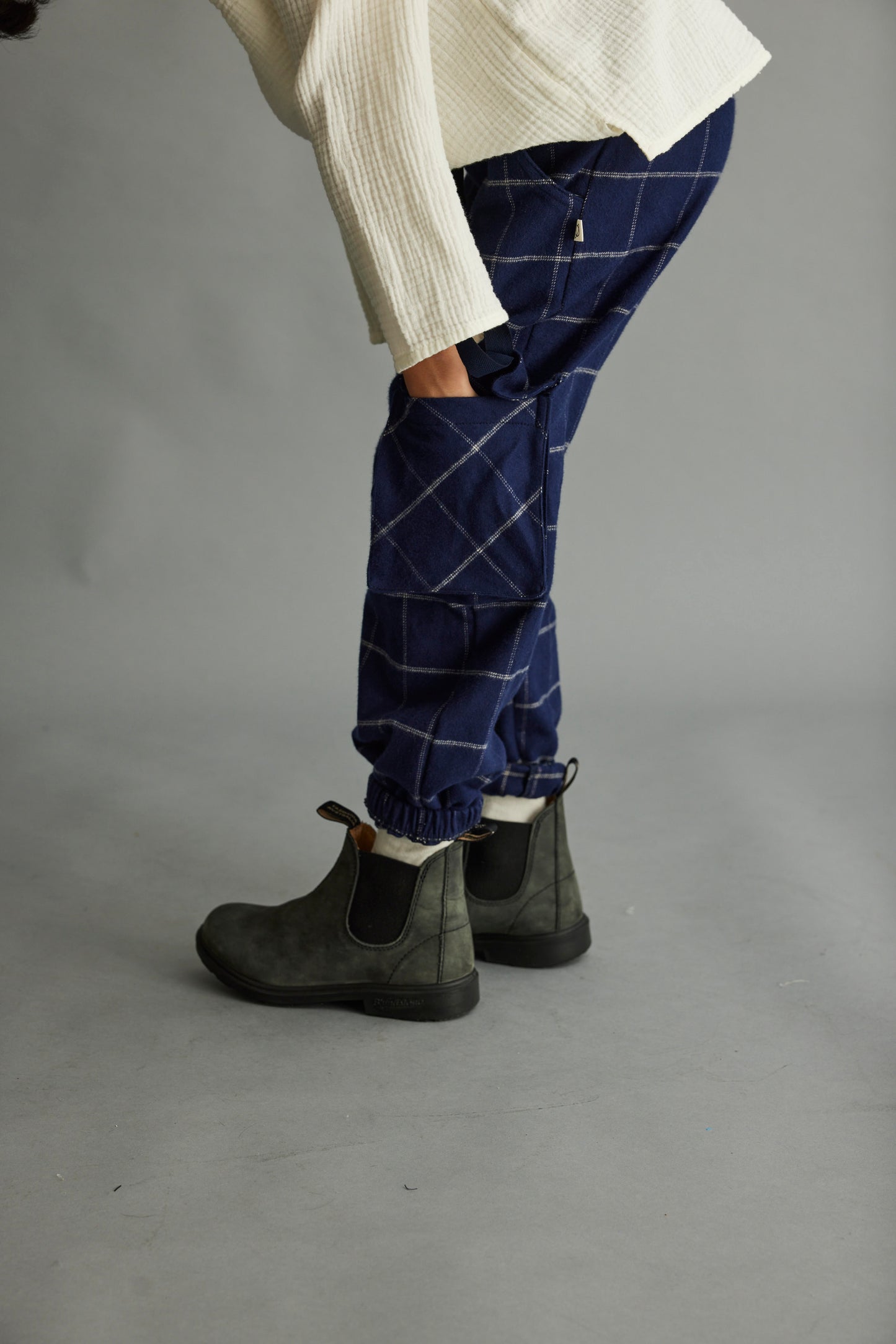 Tobia Plaid Flannel Navy