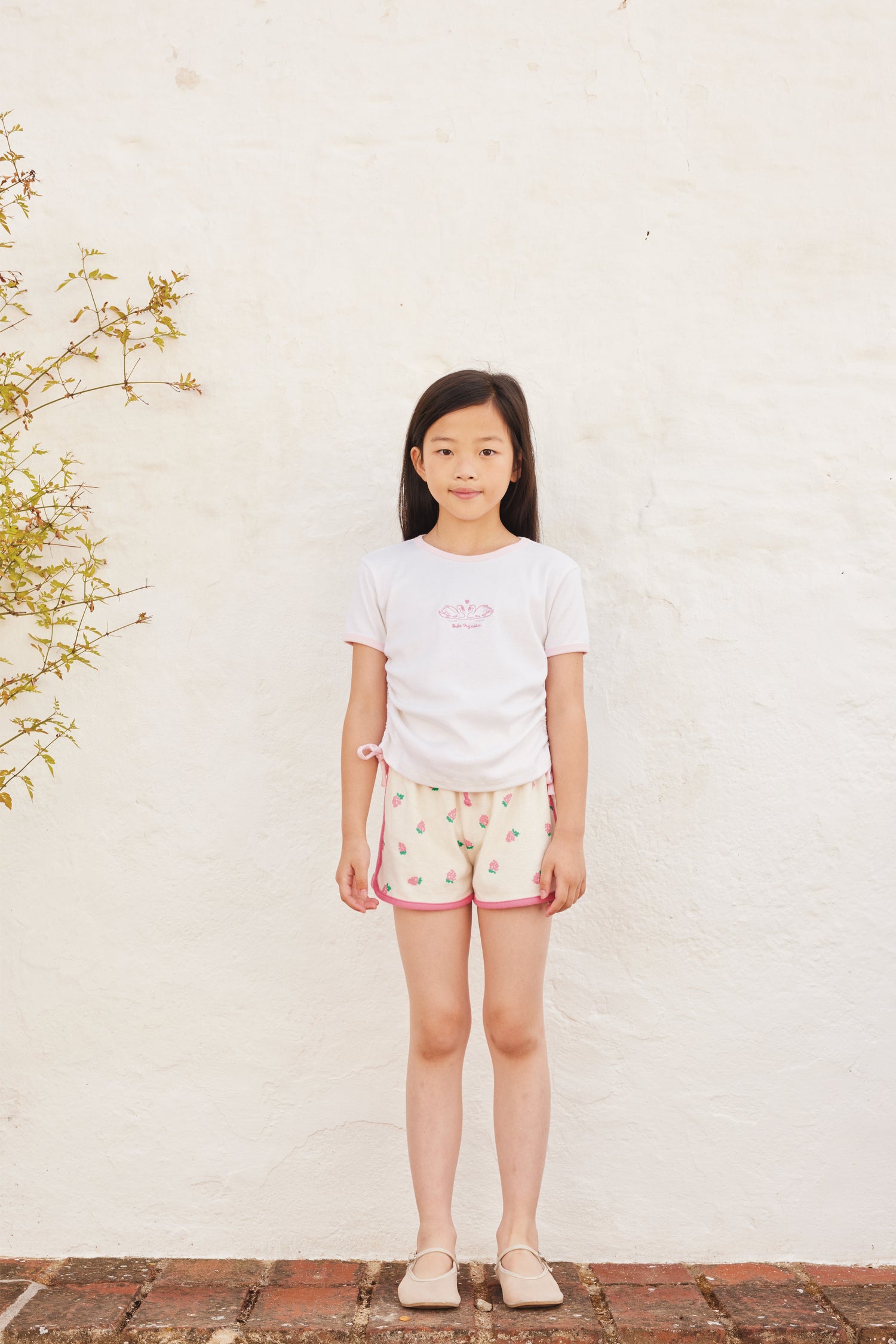 Quincy Swan Embroidery Tee