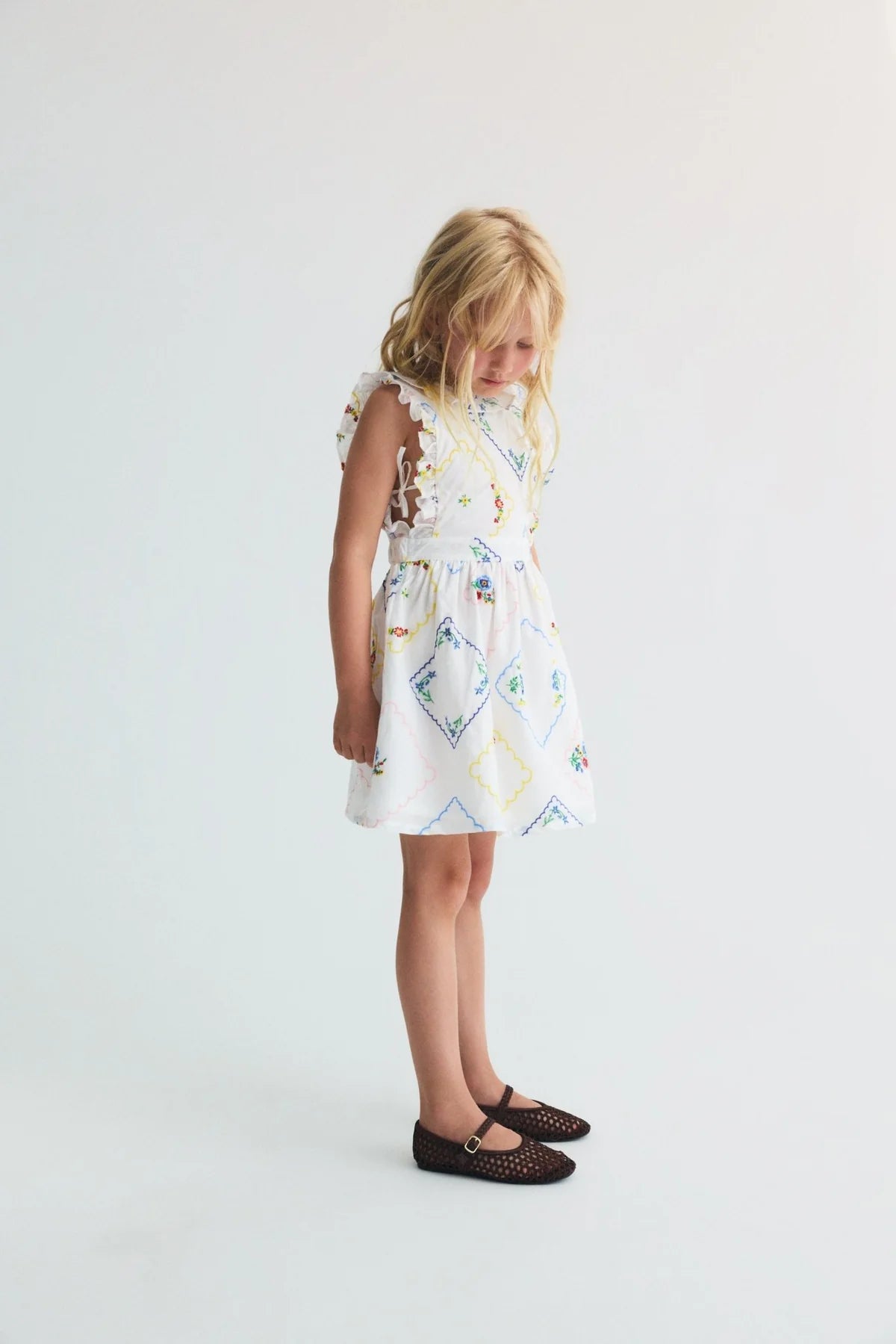 Jacinthe Dress Multicolor Embroidery