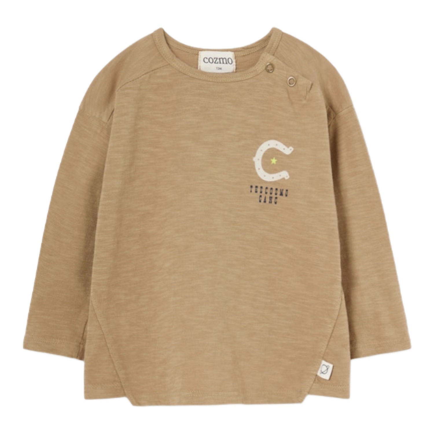 Horse Shoes Organic Plaid Gauze T-Shirt