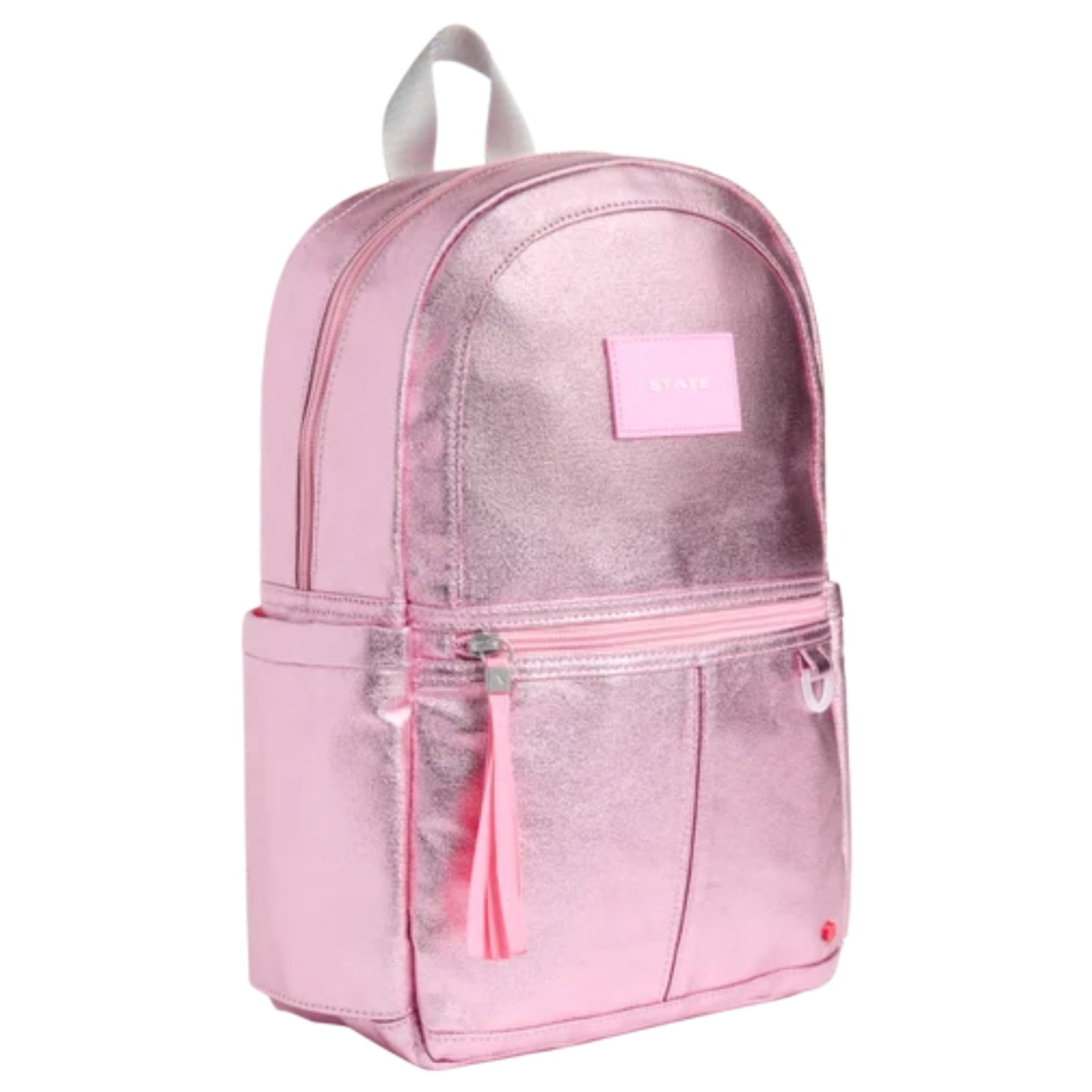 Pink / Silver Mini Backpack Silver