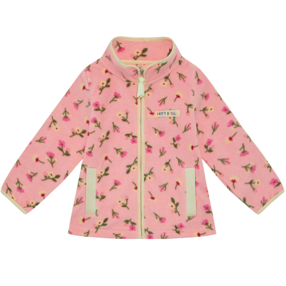 Pink Blossom Fleece Zip Jacket
