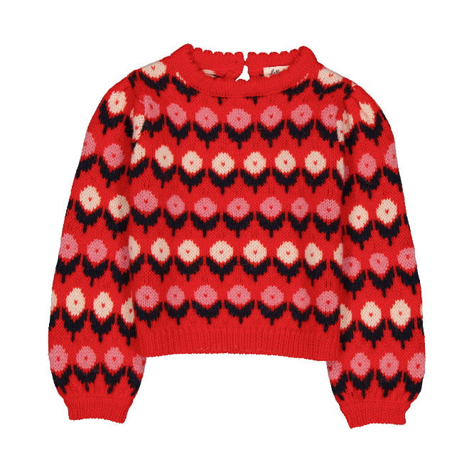 Cleophee Jumper Fleurette Red