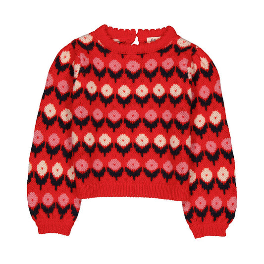 Cleophee Jumper Fleurette Red