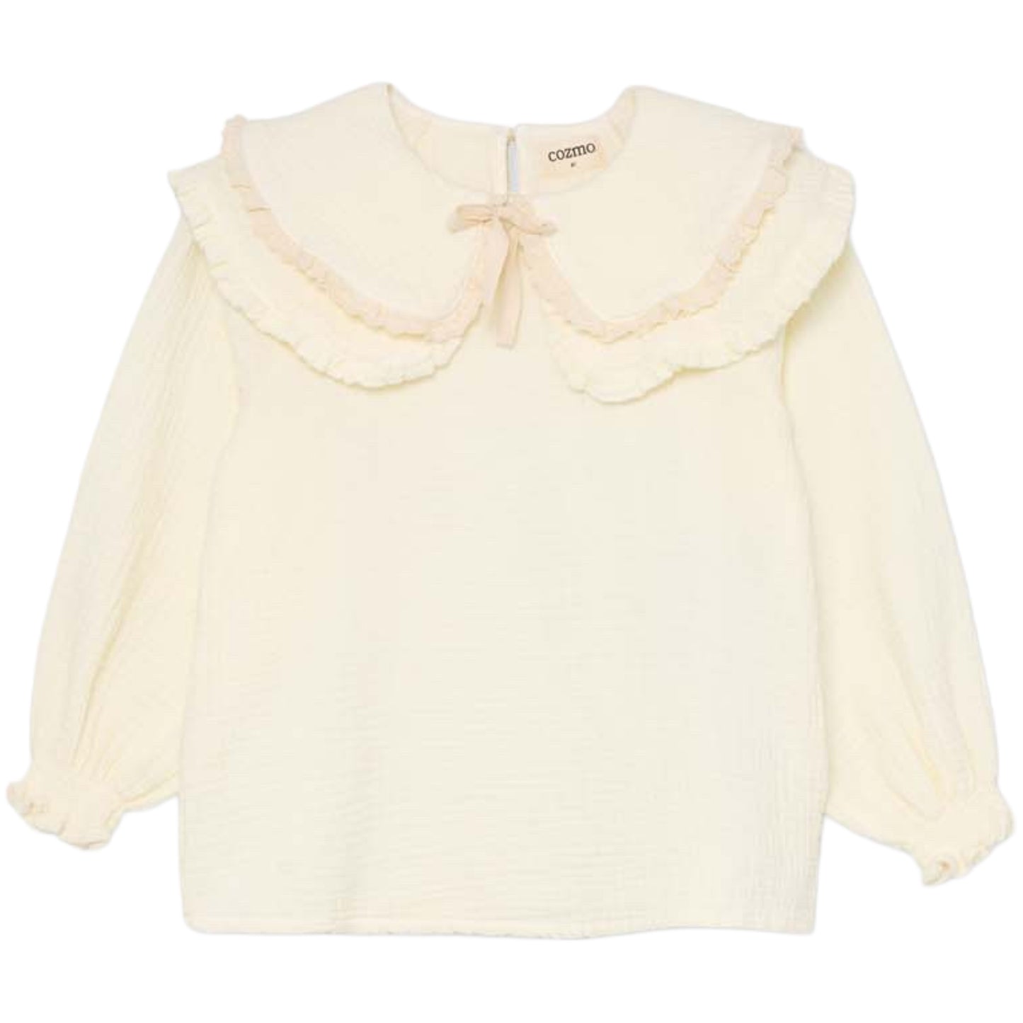 Evak Textured Double Collar Blouse