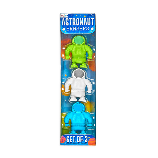 Astronaut Erasers - Set of 3