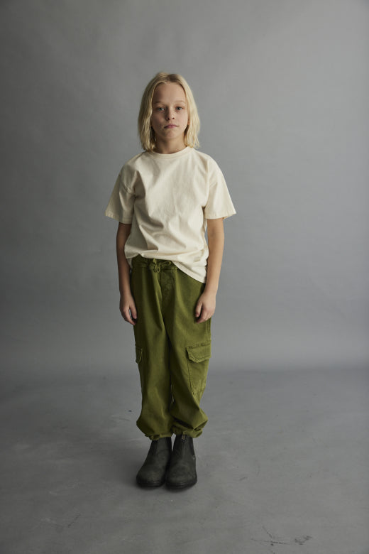 Brushed Twill Green Cargo pants