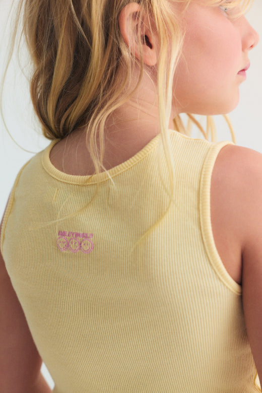 Smiley Tee Soft Lemon