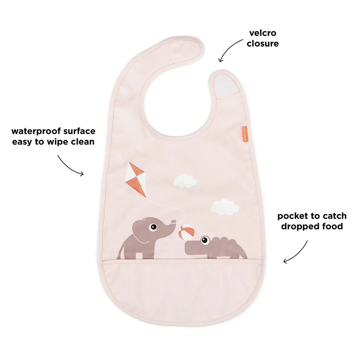 Bib W/Velcro Playground Powder