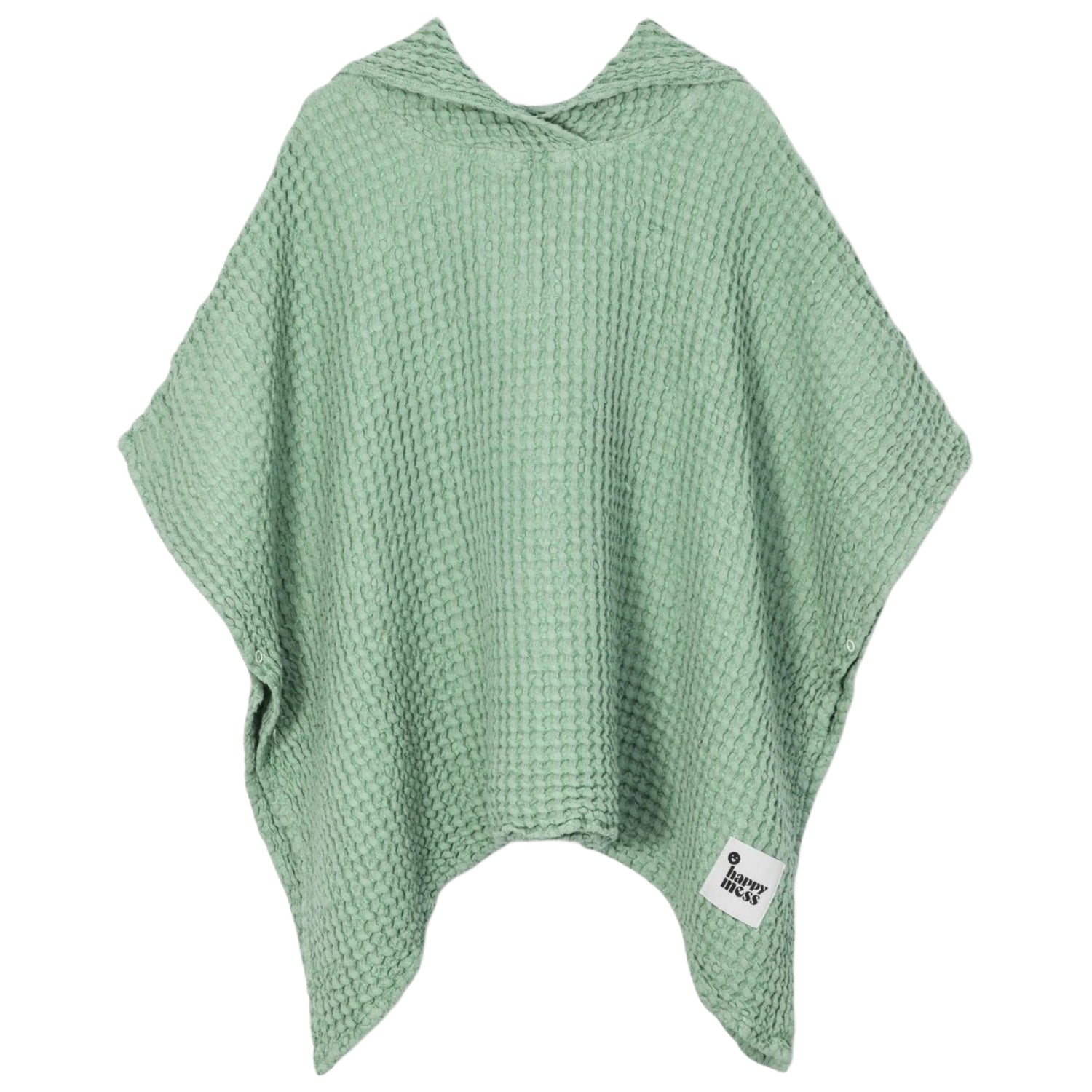 Sage Linen Waffle Poncho