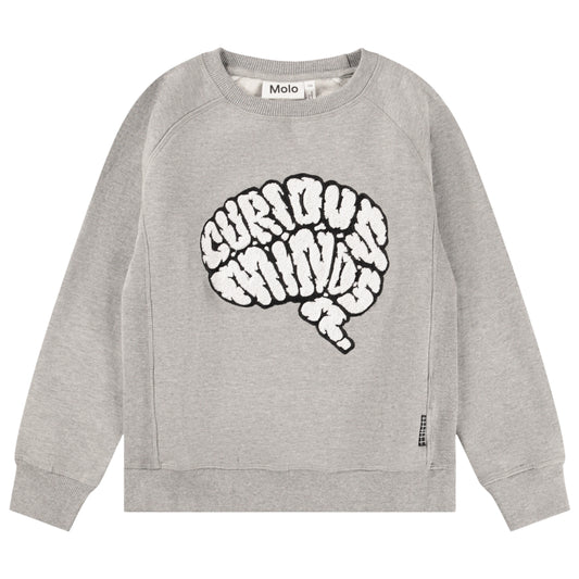 Mara Grey Melange Sweatshirt