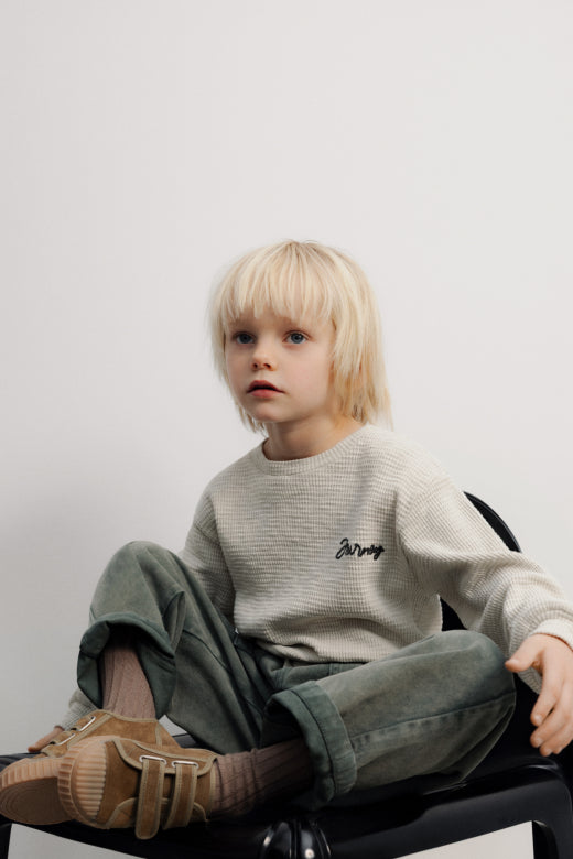 TNS Denim Baggy Pant Tea Leaf