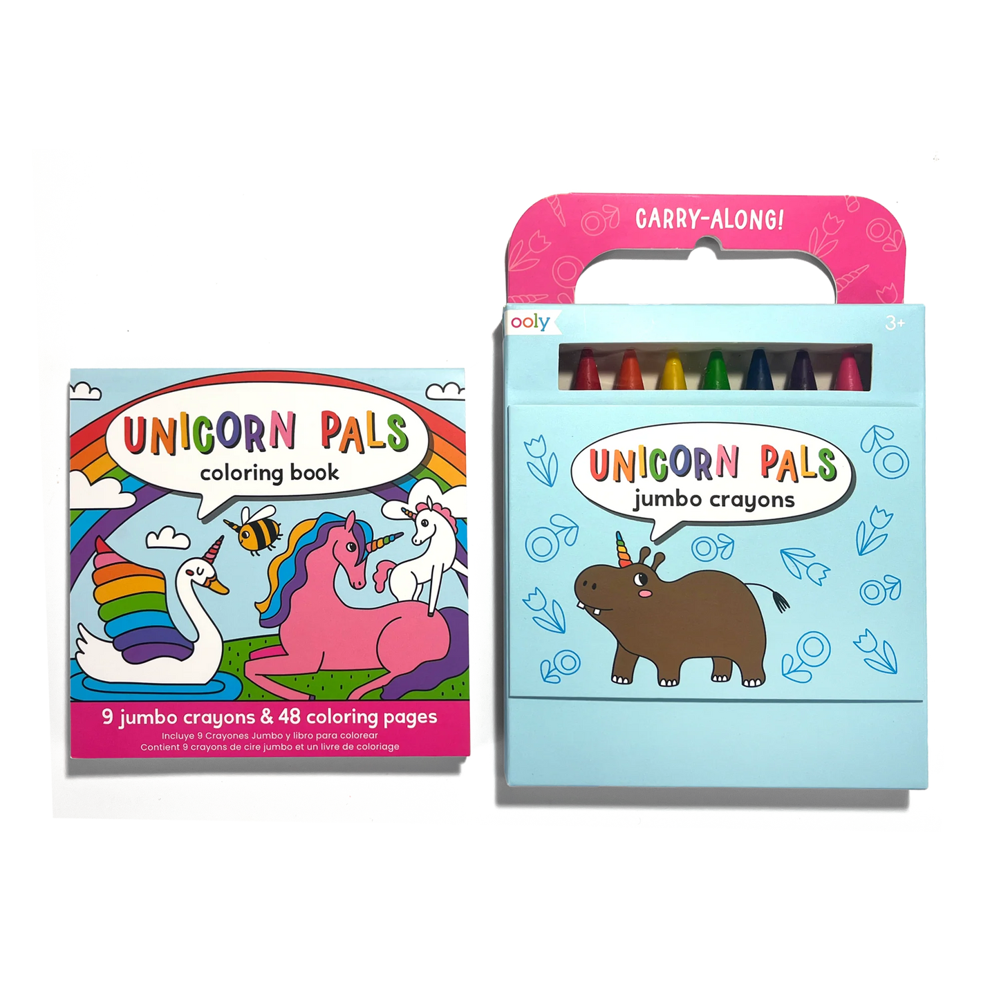 Carry Along Unicorn Coloring Set