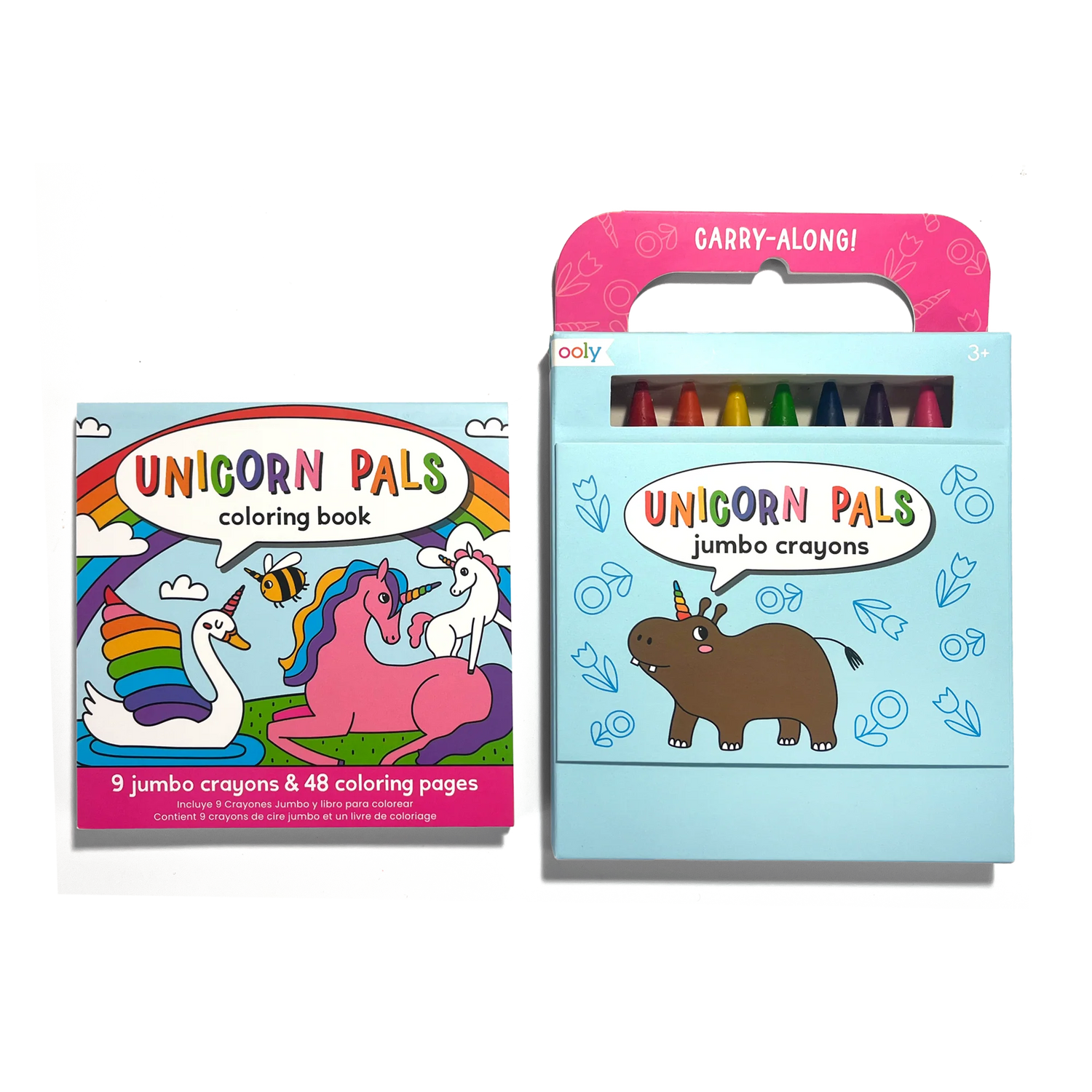 Carry Along Unicorn Coloring Set