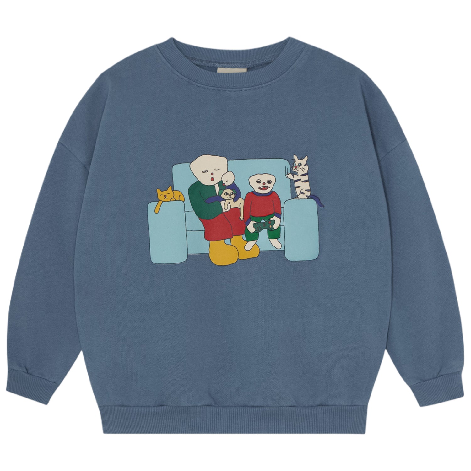 Family On The Couch Kids Sweatshirt