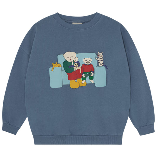 Family On The Couch Kids Sweatshirt
