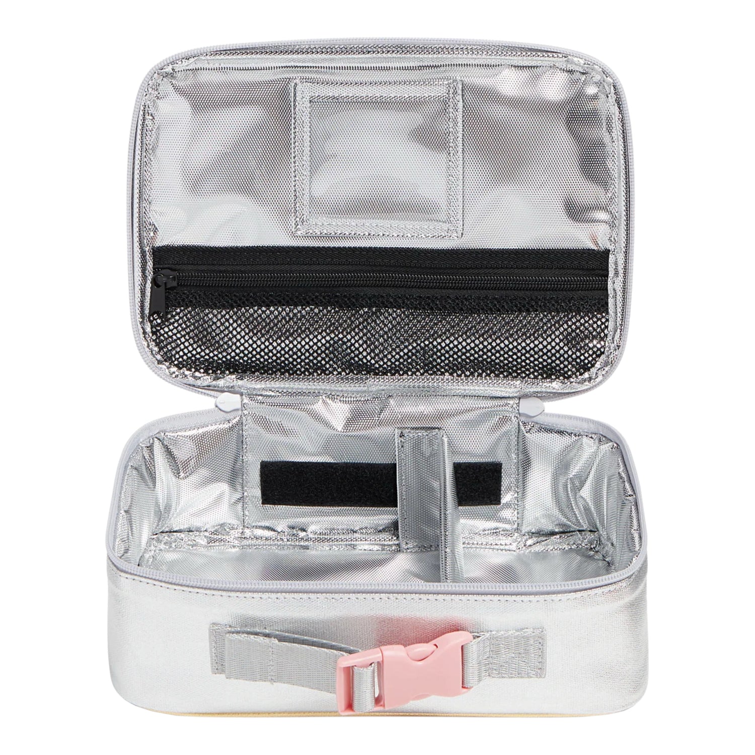 Pink Silver Lunch Bag