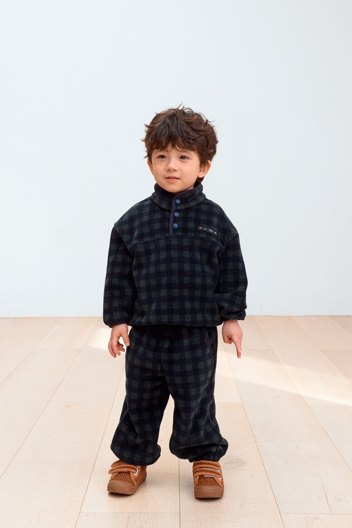 Check Fleece Set