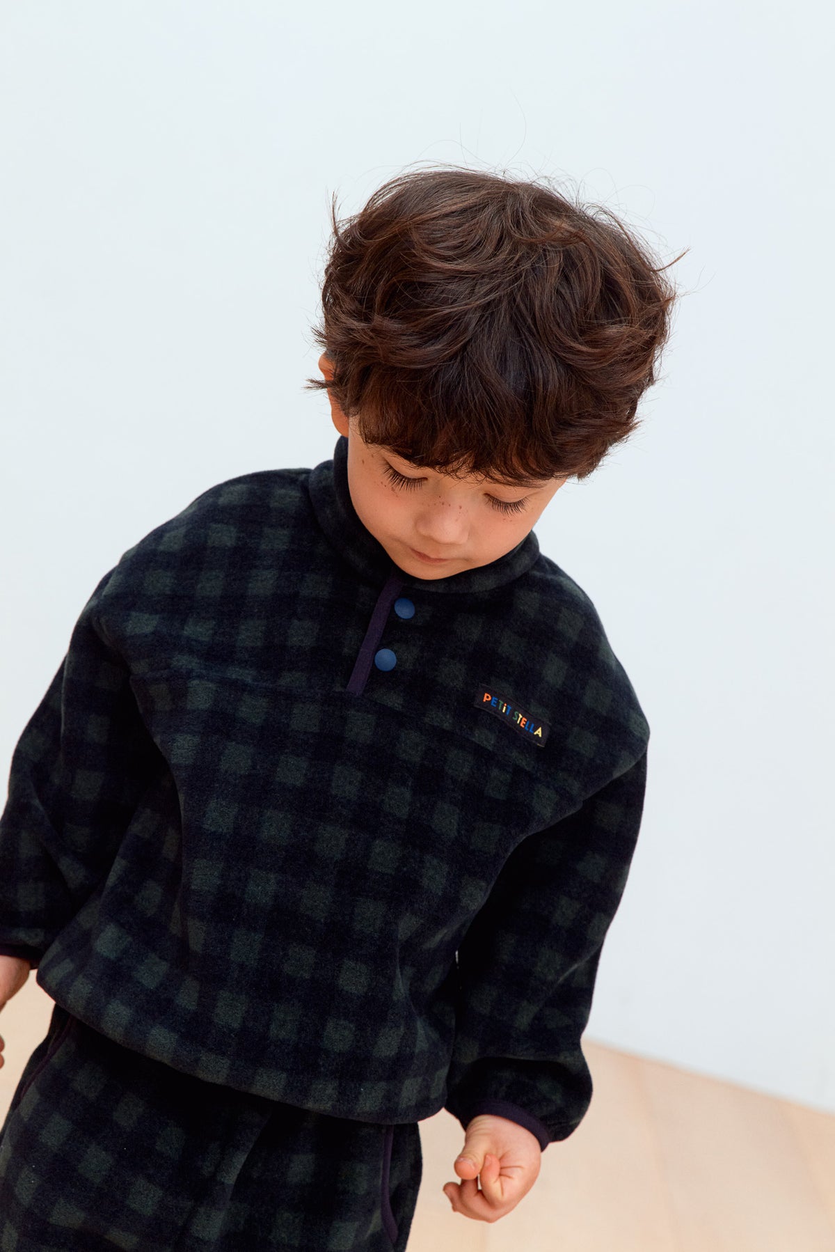 Check Fleece Set