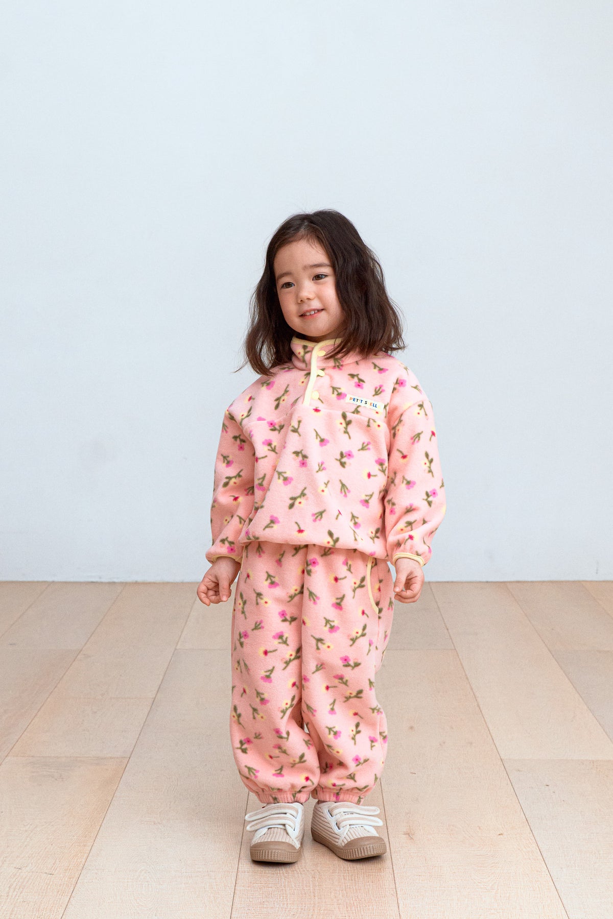 Pink Blossom Fleece Set