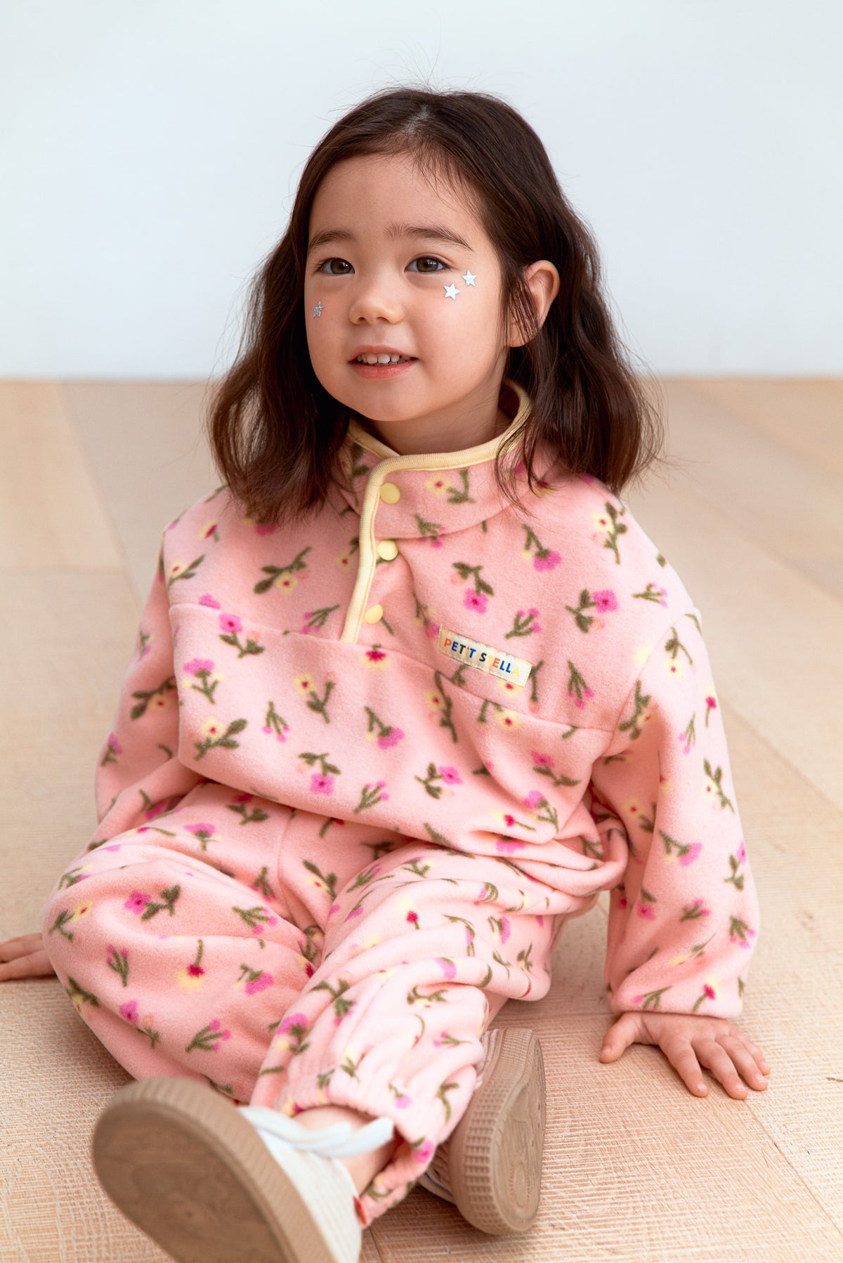 Pink Blossom Fleece Set