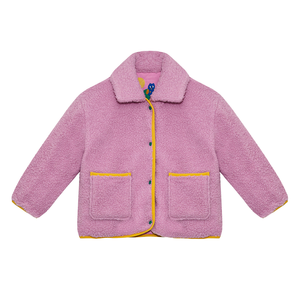 Little Owl Reversible Sherpa Jacket