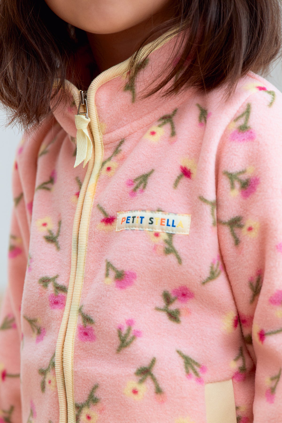 Pink Blossom Fleece Zip Jacket