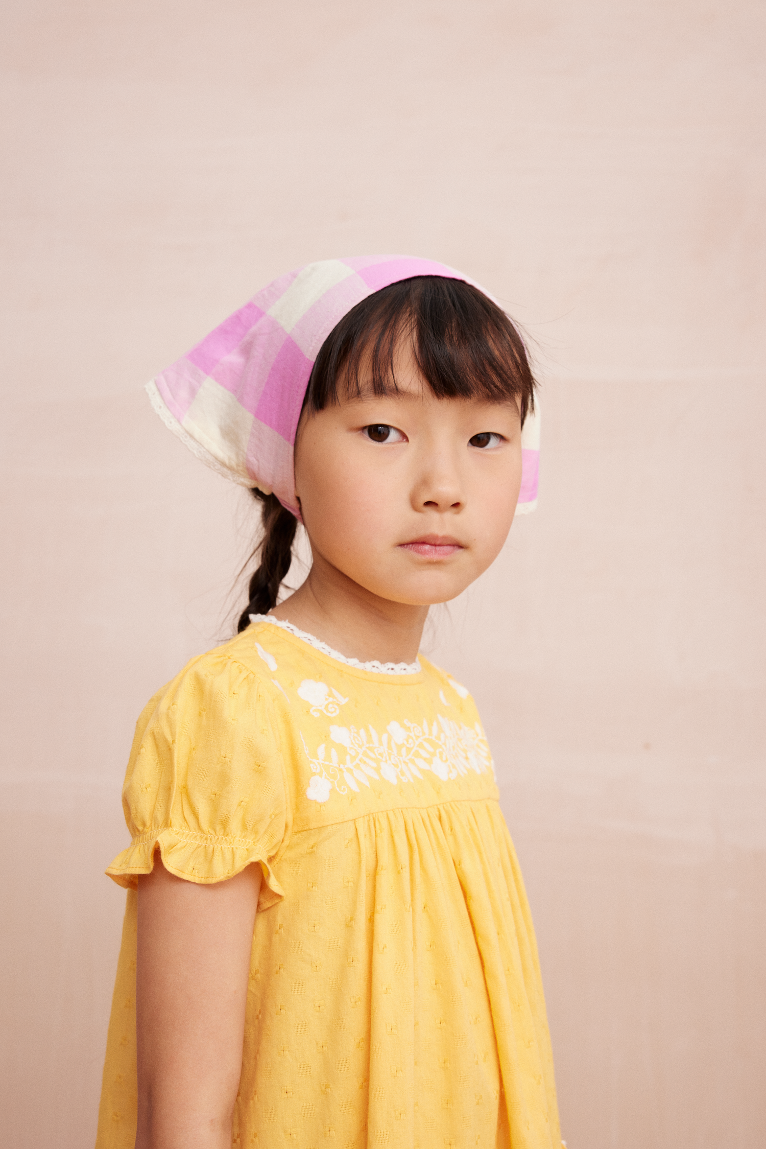 Louisa Dobby Apricot Dress