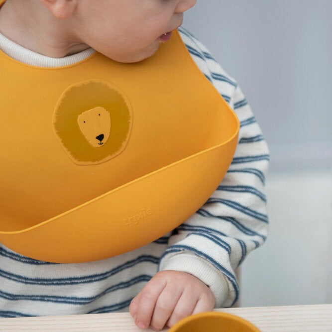 Mr. Lion Silicone Bib - 2 Pack