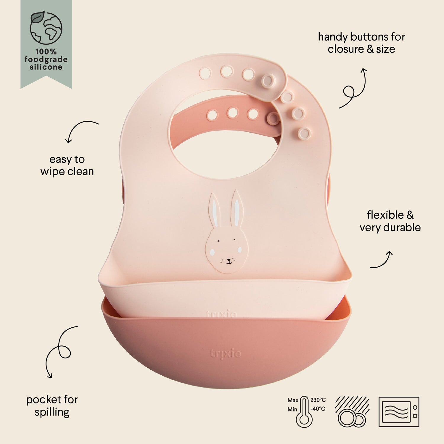 Mrs. Rabbit Bib - 2 Pack