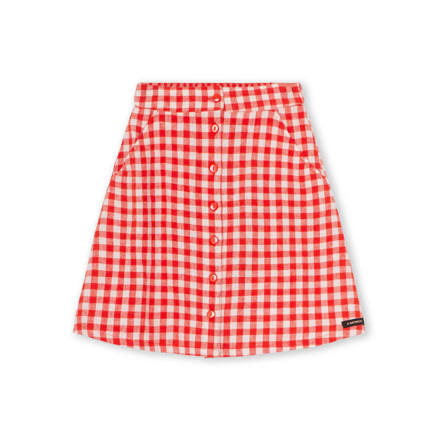 Poppy Check Skirt