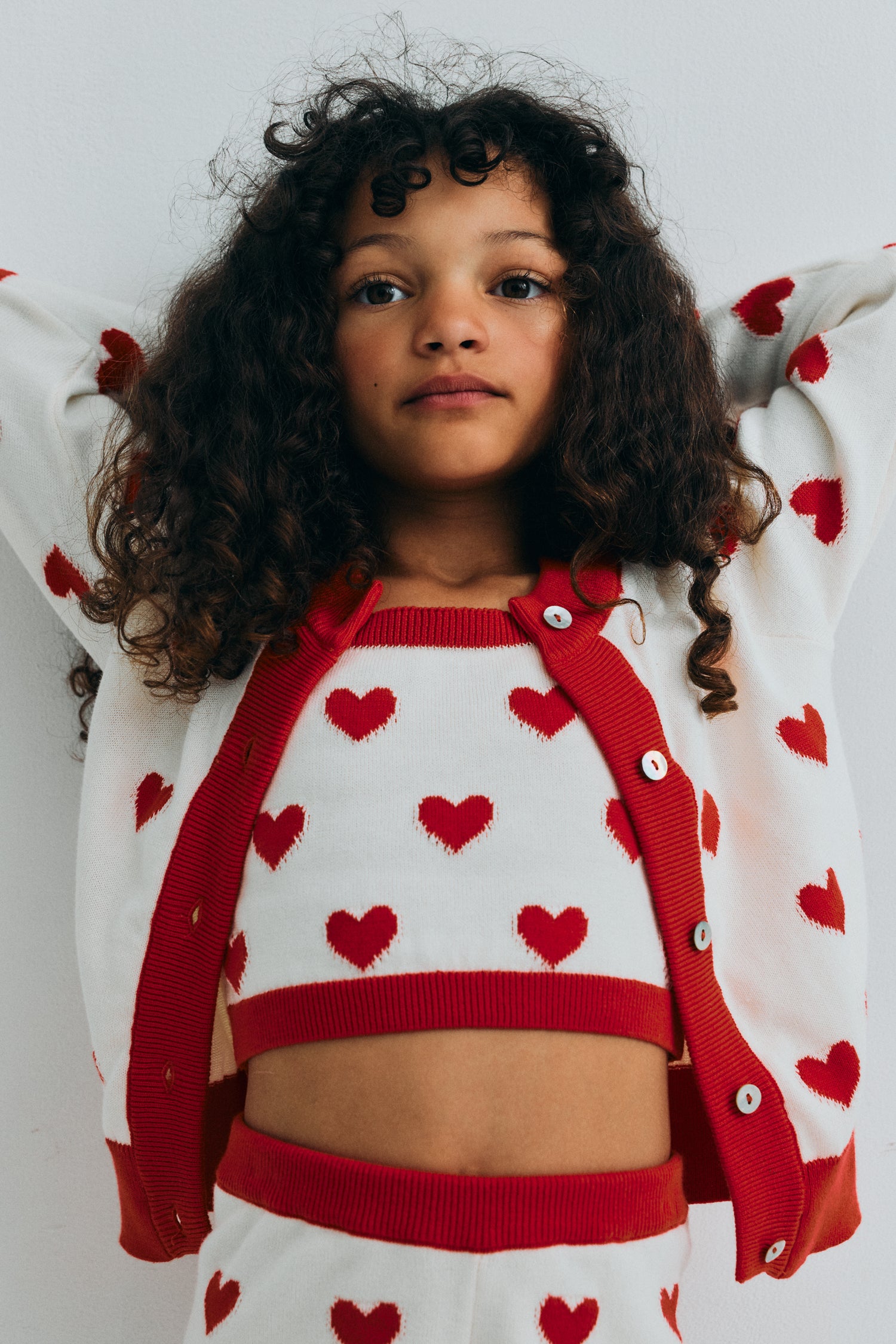 Maqui Cardigan Hearts Jacquard