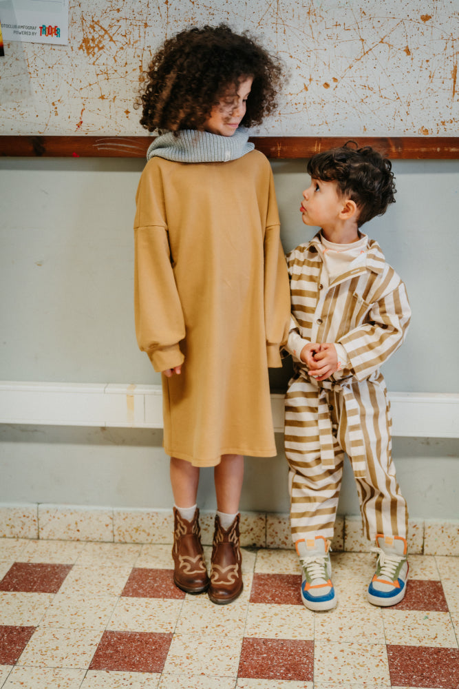 Mia Bow Dress Bronze