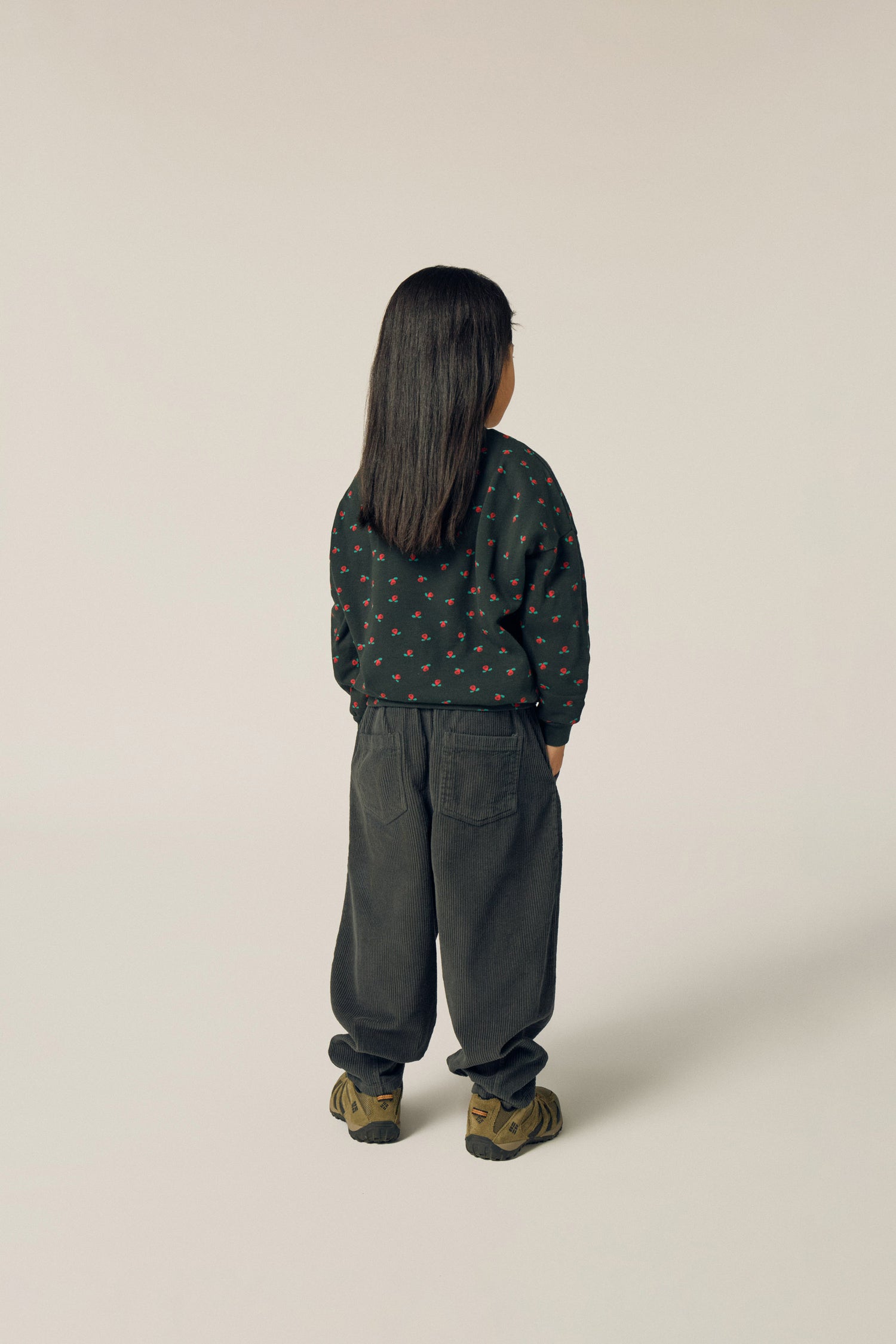 Flowers Grey Sweatshirt