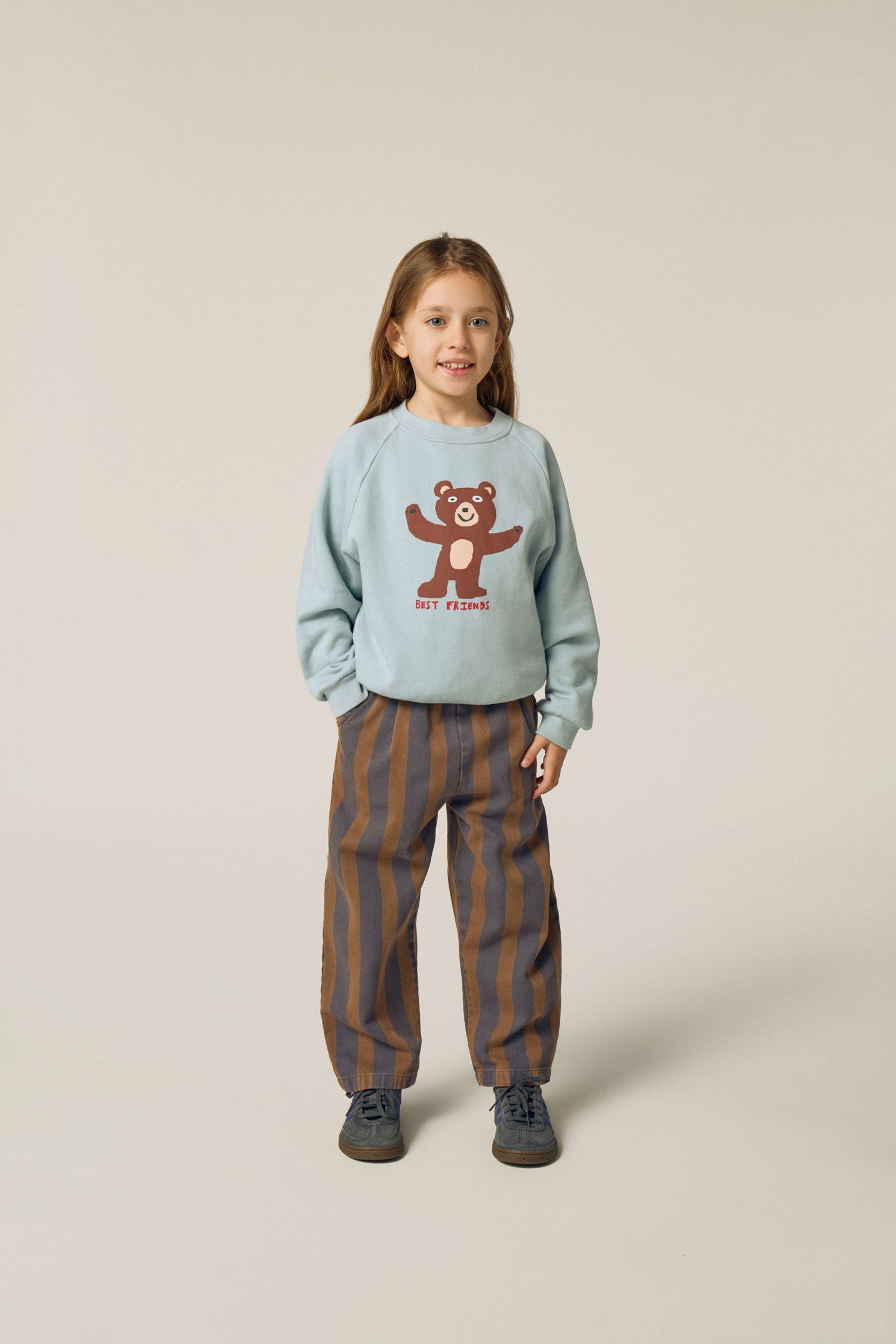 Bear Light Blue Sweatshirt